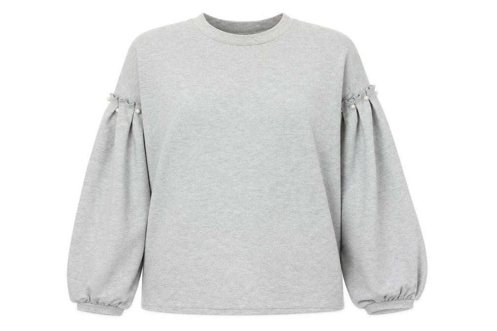 Padini Authentics Womens Grey Cotton Pullover Sweatshirt Size M Pullover