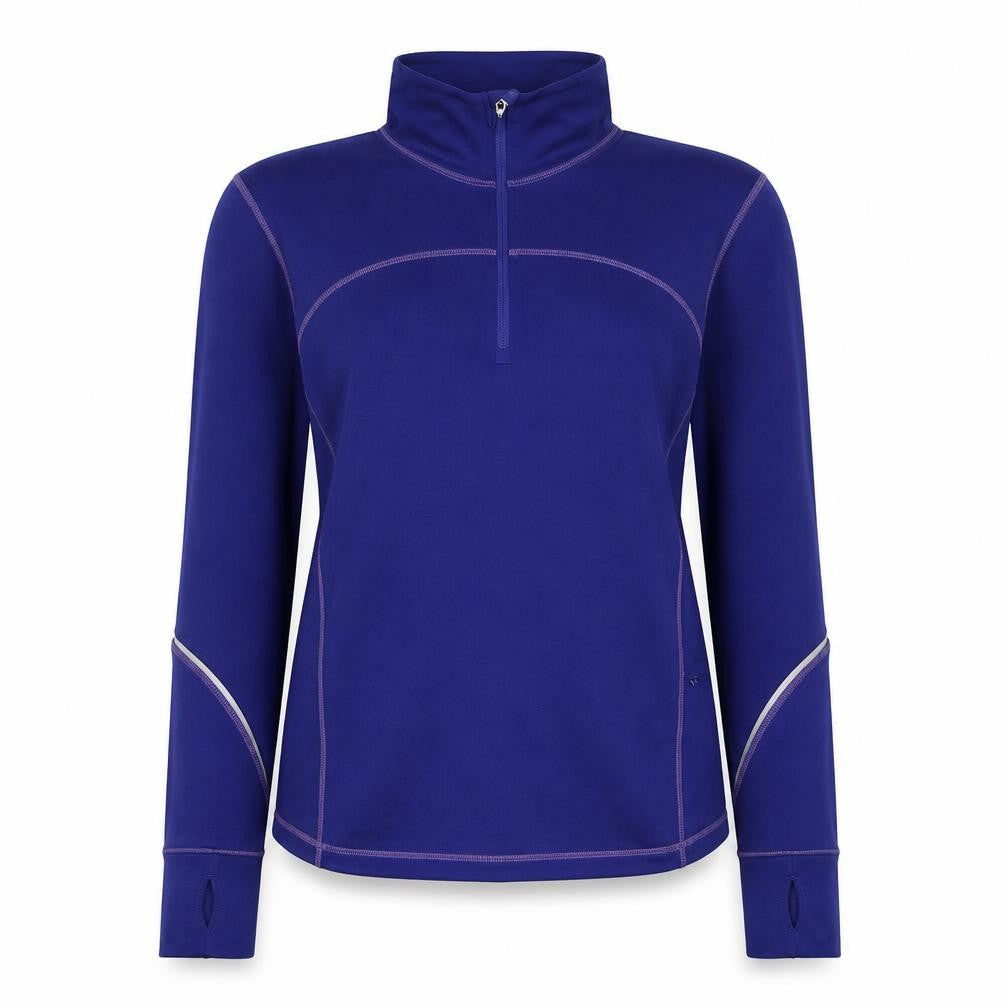 Gap Womens Blue Polyester Pullover Sweatshirt Size M Zip