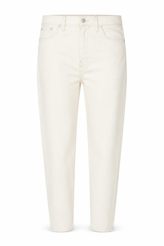 Autograph Womens Ivory Cotton Tapered Jeans Size 40 in L31 in Regular Zip