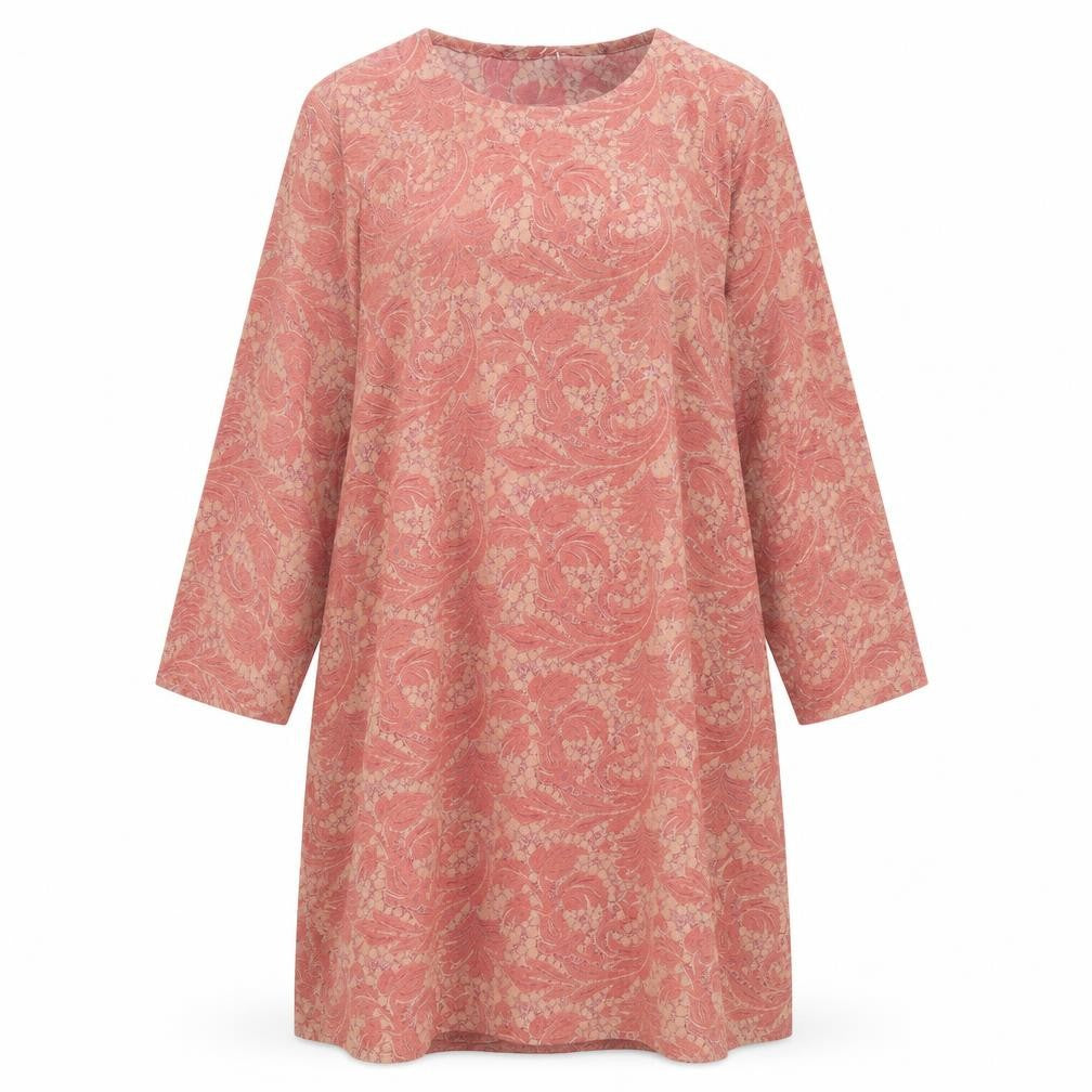 Koshibo Super Womens Multicoloured Geometric Polyethylene A-Line Size L Square Neck Pullover