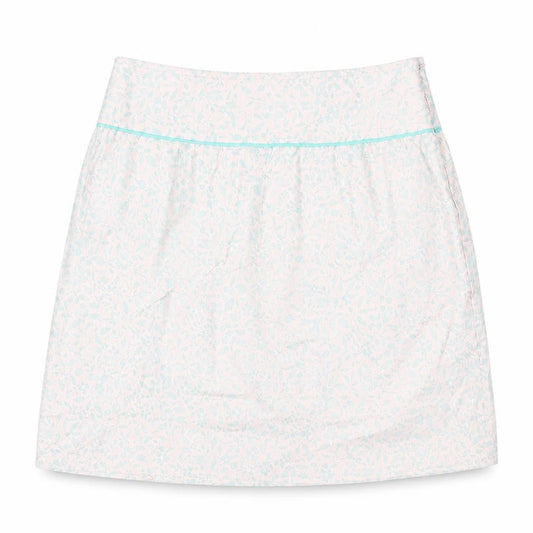 MK Womens Multicoloured Geometric Cotton A-Line Skirt Size 14 Zip