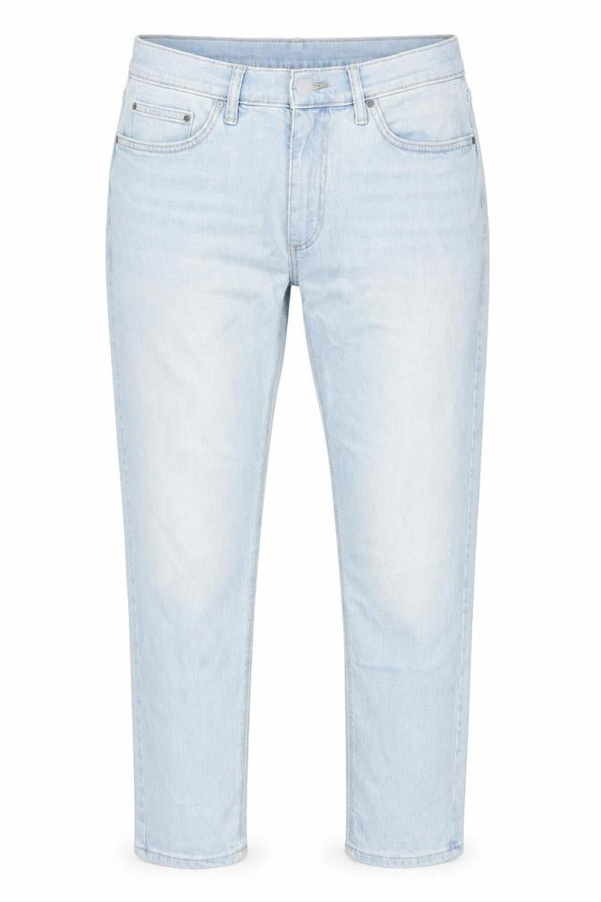 Marks & Spencer Womens Blue Cotton Straight Jeans Size 36 in L29 in Regular Zip