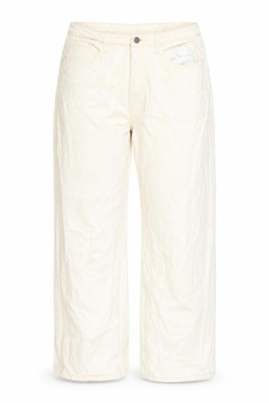 DAYZ Womens Beige Cotton Straight Jeans Size XL L25 in Regular Zip