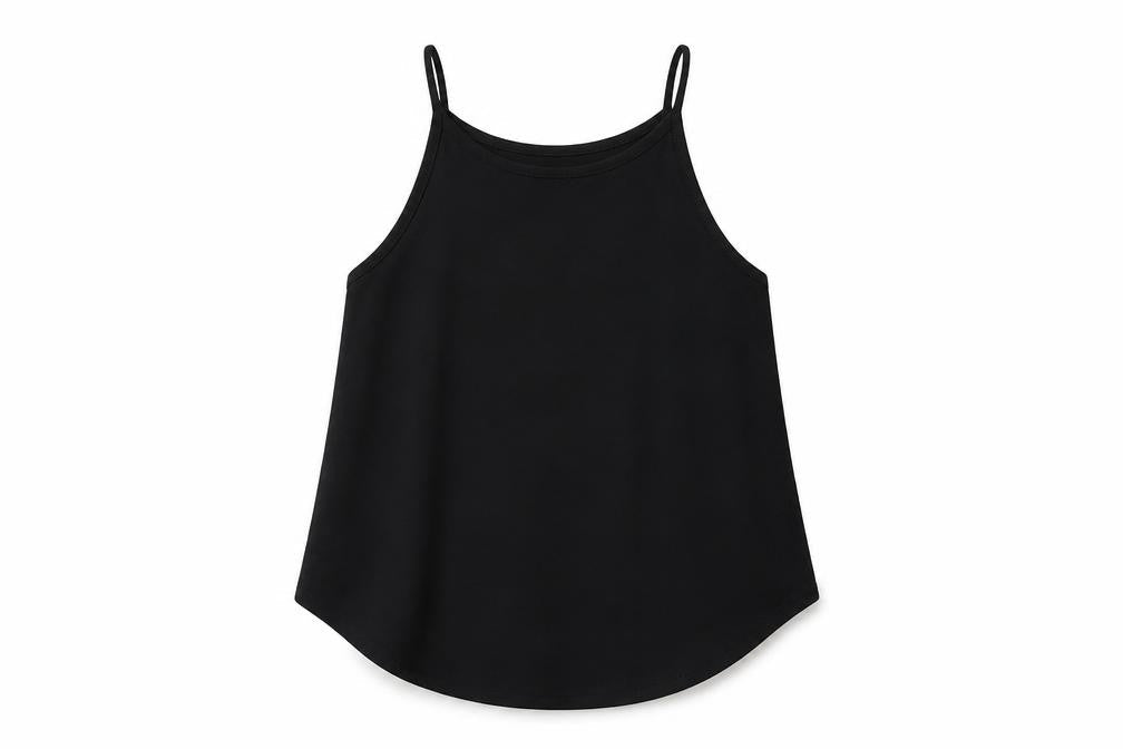 Abercrombie & Fitch Womens Black Polyester Camisole Tank Size S Round Neck