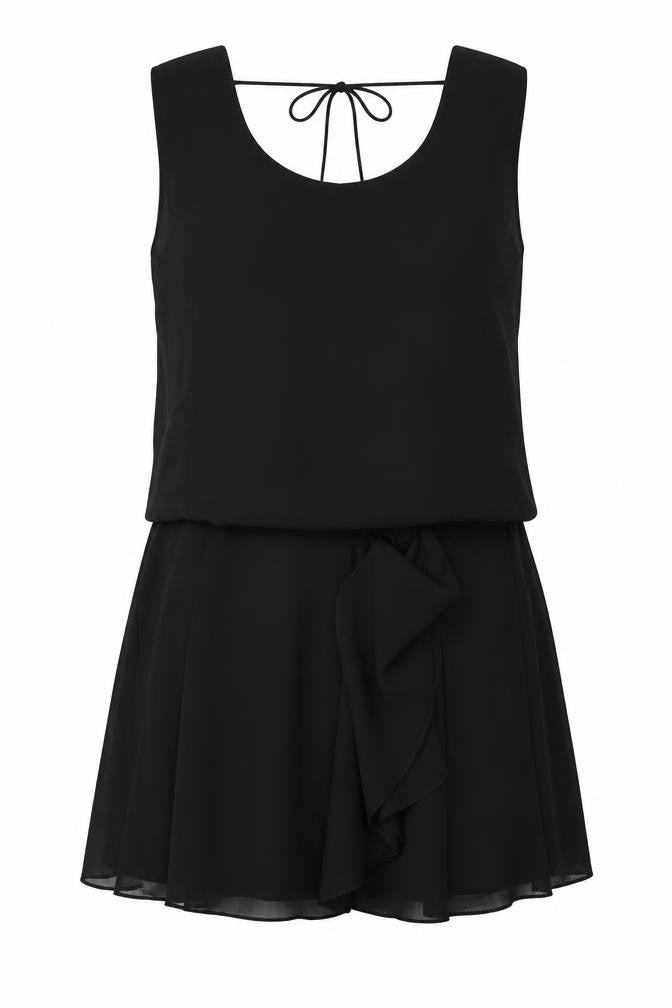 Zara Womens Black Polyester A-Line Size S Scoop Neck Pullover