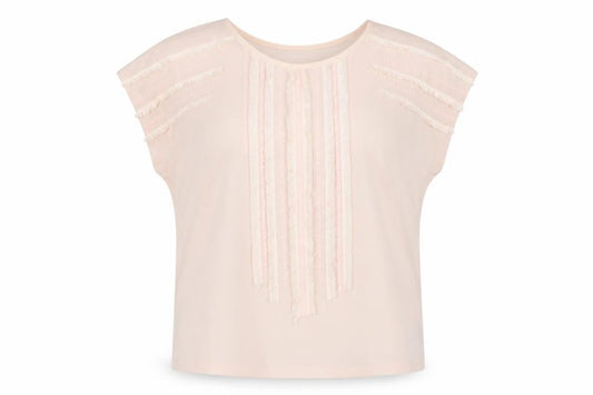 Marks & Spencer Womens Pink Polyester Basic Polo Size 12 Boat Neck