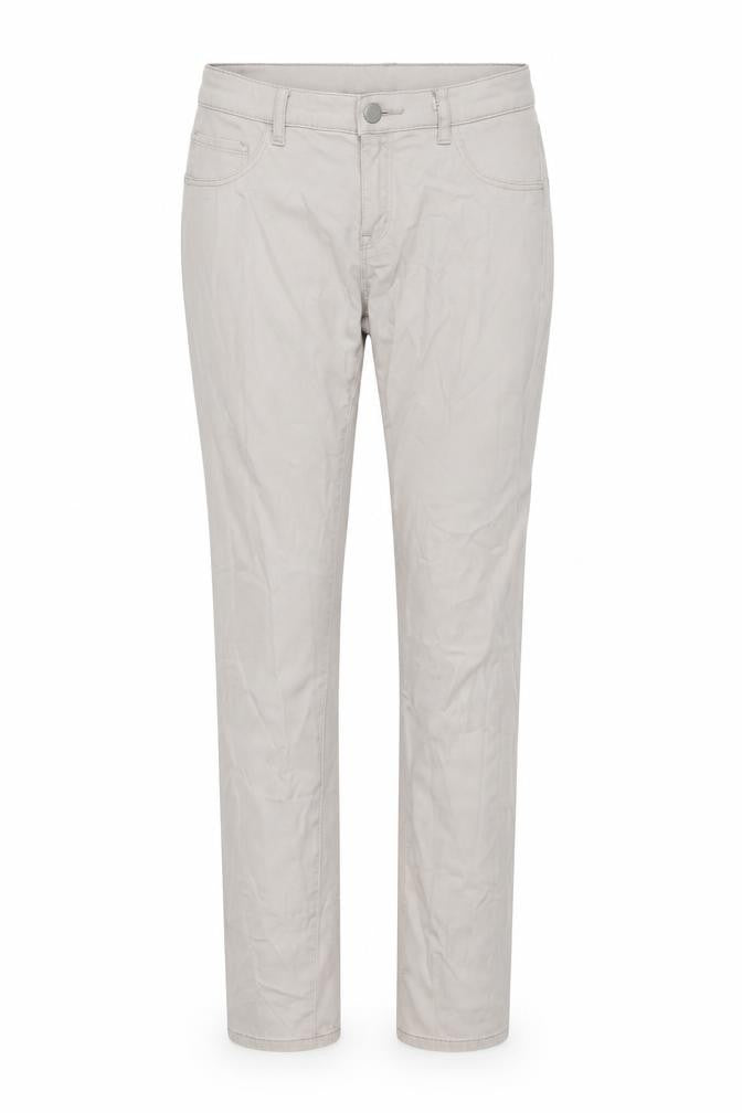 Womens Beige Cotton Skinny Jeans Size 28 in L29 in Regular Button