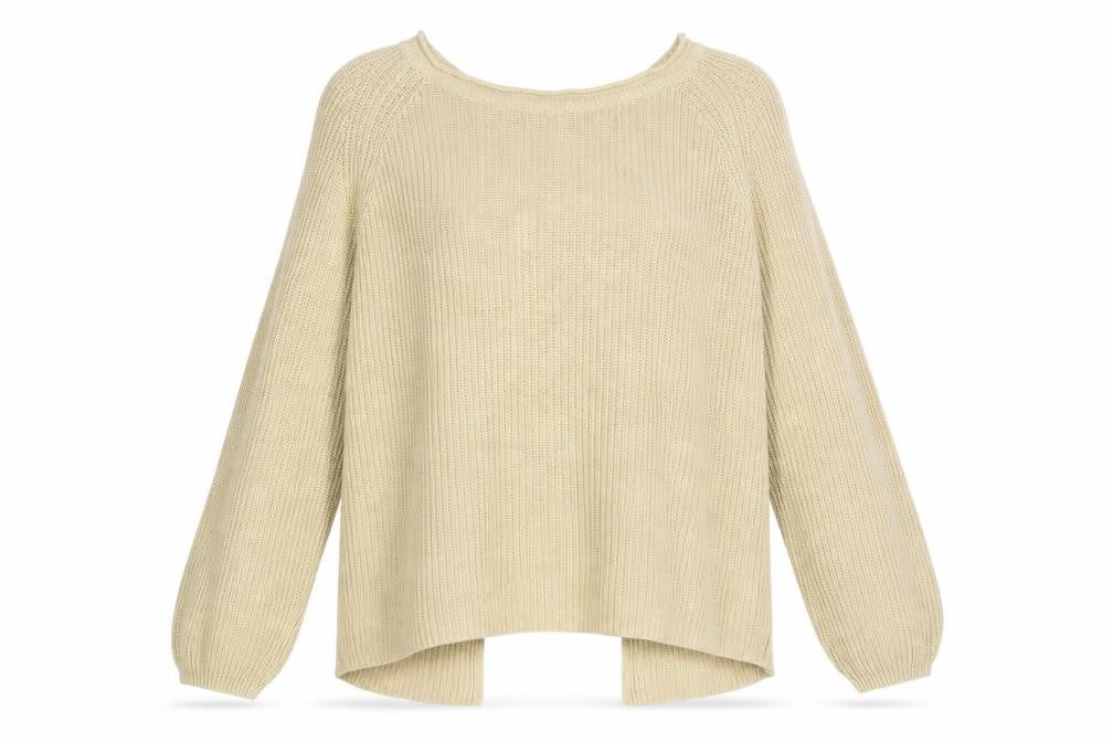NEXT Womens Beige Boat Neck Cotton Pullover Jumper Size 12