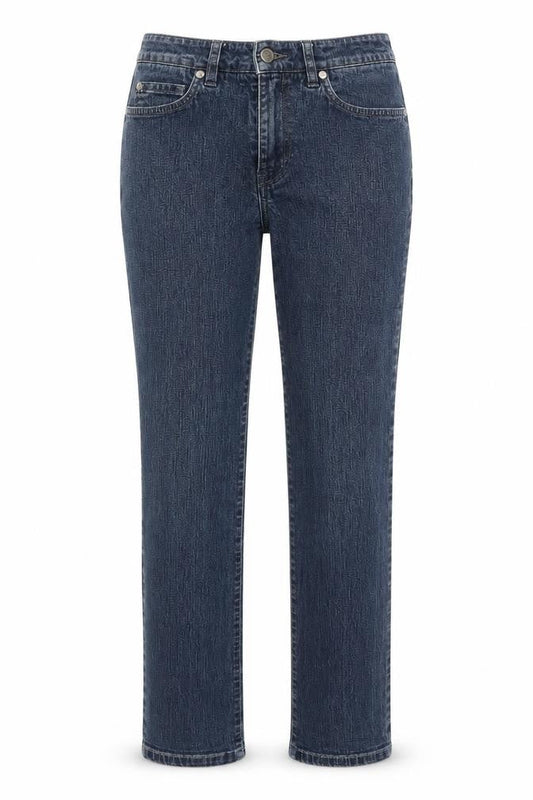 Pure Womens Blue 100% Cotton Straight Jeans Size 8 L30 in Regular Zip