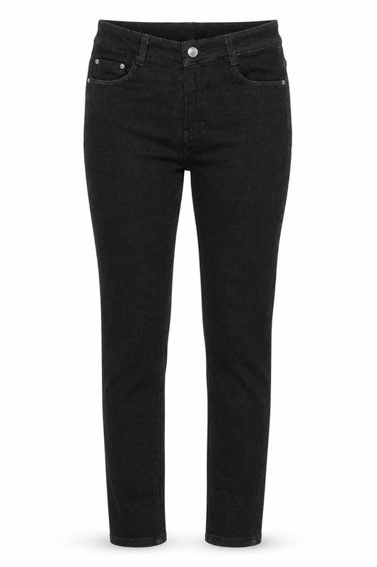 Womens Black 100% Cotton Skinny Jeans Size 26 in L28 in Regular Zip