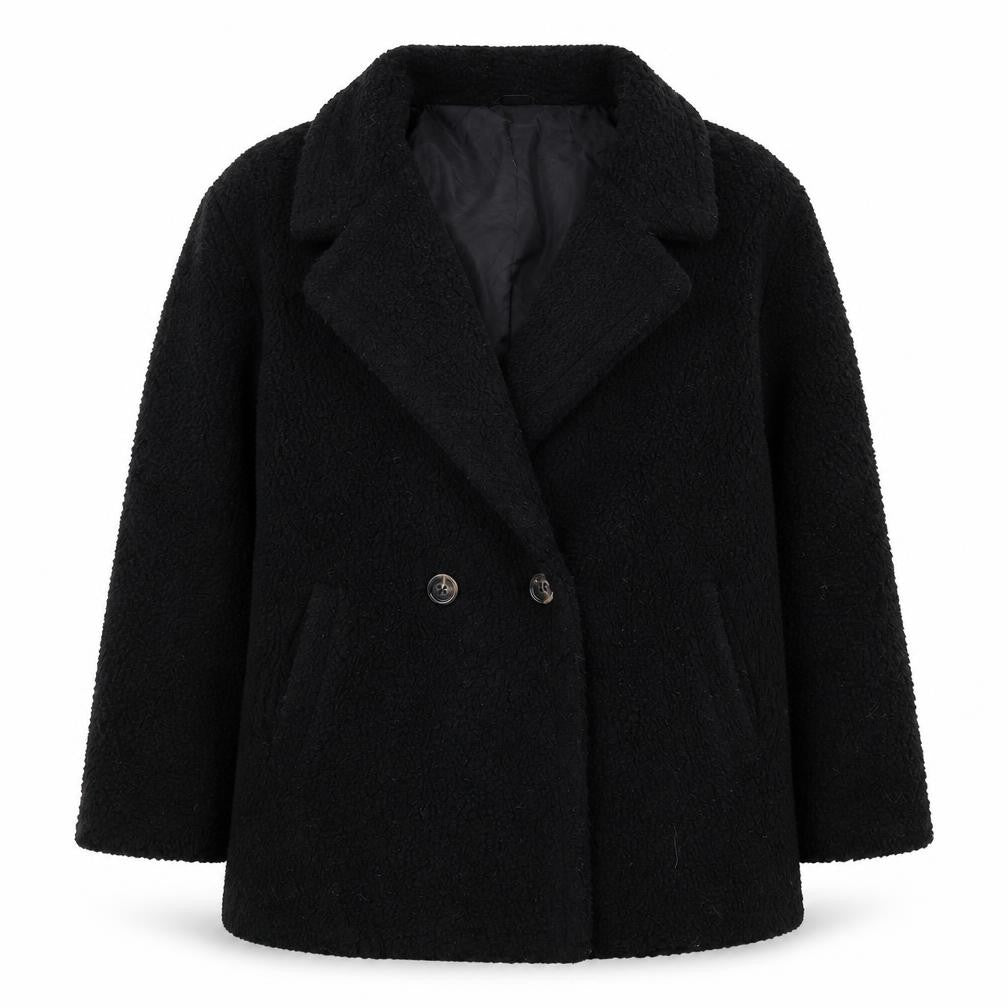 Boohoo Womens Black Jacket Size 12 Button