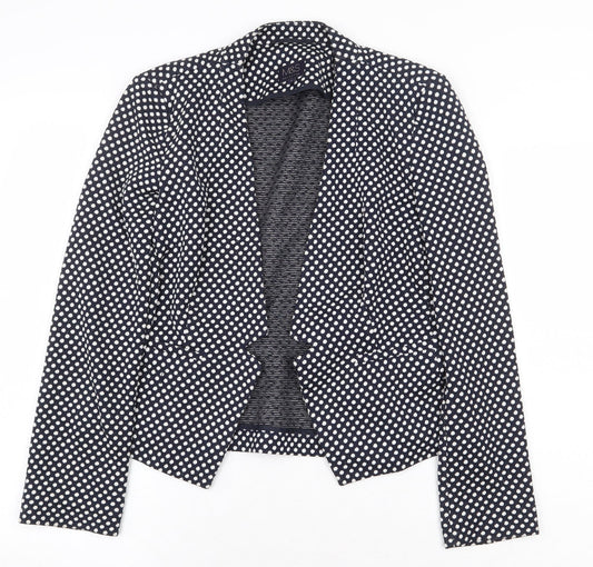 Marks and Spencer Womens Blue Polka Dot Jacket Blazer Size 10