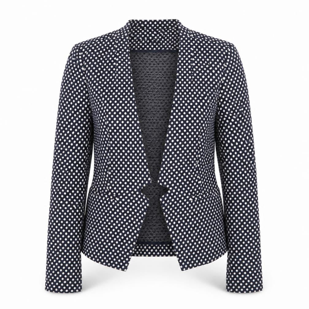 Marks & Spencer Womens Blue Polka Dot Jacket Blazer Size 10