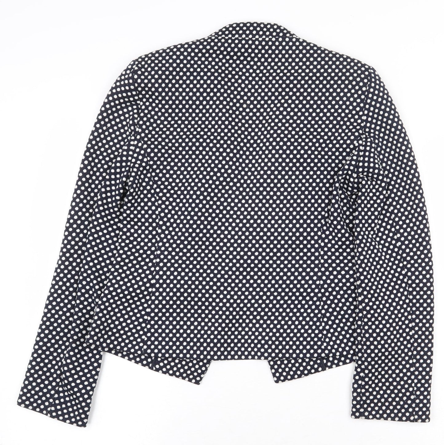 Marks and Spencer Womens Blue Polka Dot Jacket Blazer Size 10