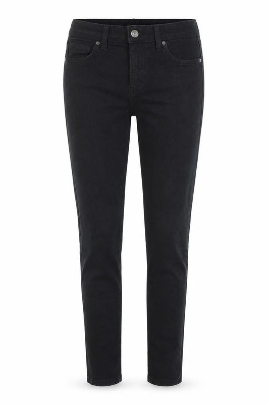 Topshop Womens Black Cotton Skinny Jeans Size 26 in L30 in Regular Zip
