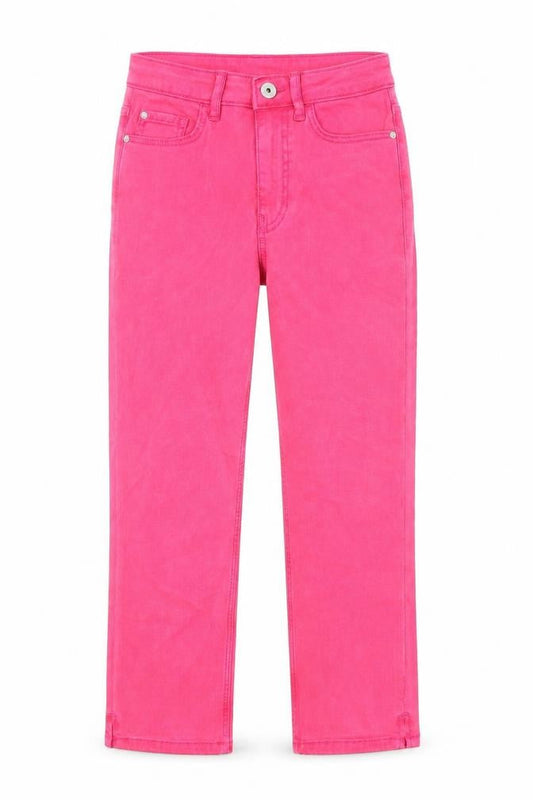 Marks & Spencer Womens Pink Cotton Skinny Jeans Size 6 L21 in Regular Zip