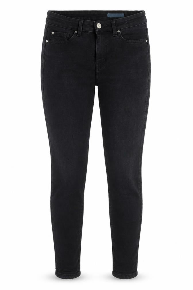 Marks & Spencer Womens Black Cotton Skinny Jeans Size 30 in L27 in Regular Button