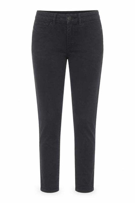Next Womens Black Cotton Skinny Jeans Size 28 in L27 in Regular Button