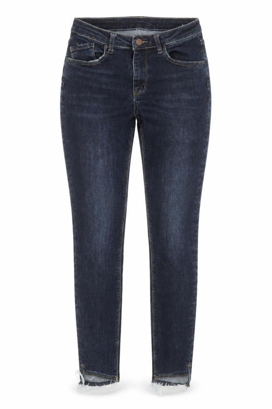 Womens Blue Cotton Skinny Jeans Size 28 in L26 in Regular Button