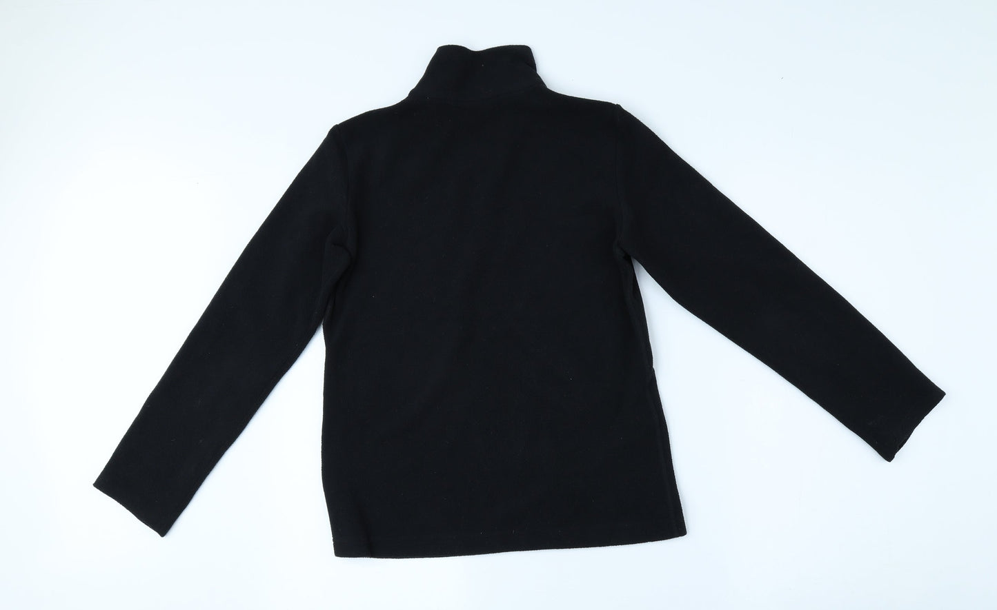 Preworn Boys Black Jacket Coat Size S Zip