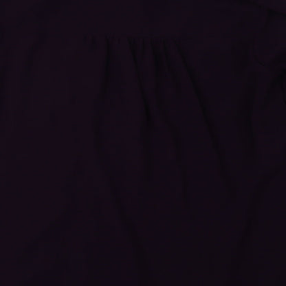 Episode Womens Purple Polyester Basic Blouse Size S Collared