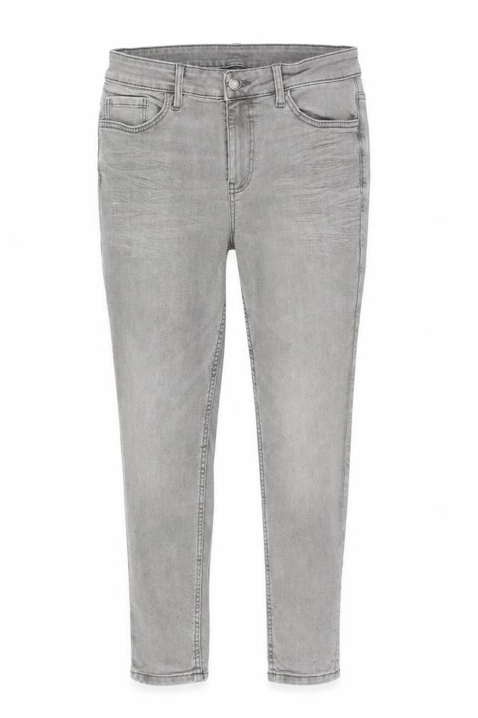 Marks & Spencer Womens Grey Viscose Skinny Jeans Size 6 L23 in Regular Zip
