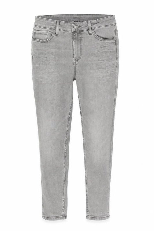 Marks & Spencer Womens Grey Viscose Skinny Jeans Size 6 L23 in Regular Zip