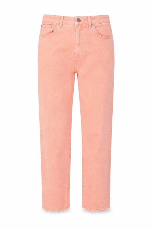 ASOS Womens Pink Cotton Straight Jeans Size 30 in L32 in Regular Zip