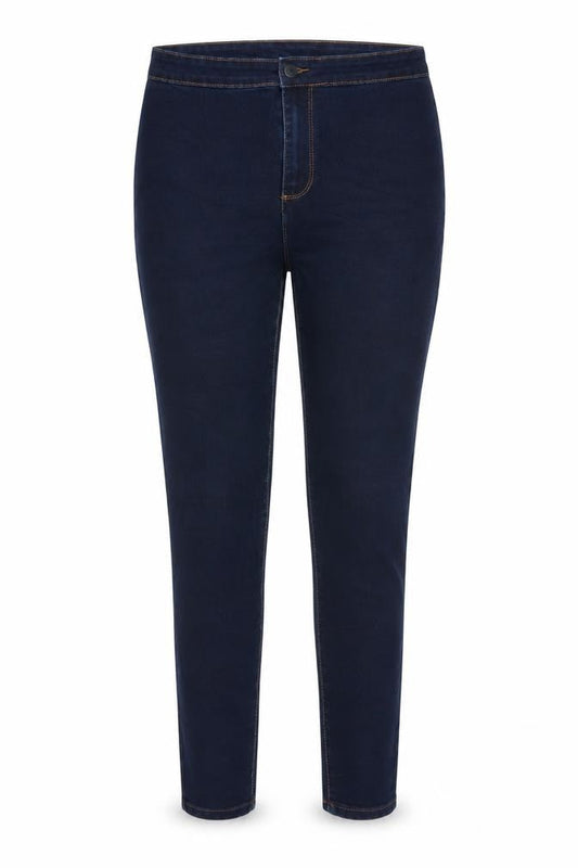 Womens Blue Polyester Skinny Jeans Size 32 in L25 in Regular Zip
