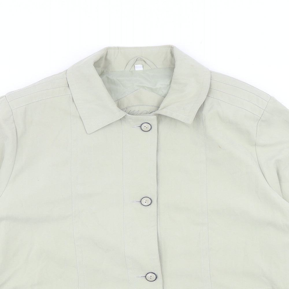 Image Creation Womens Green Jacket Size 16 Button