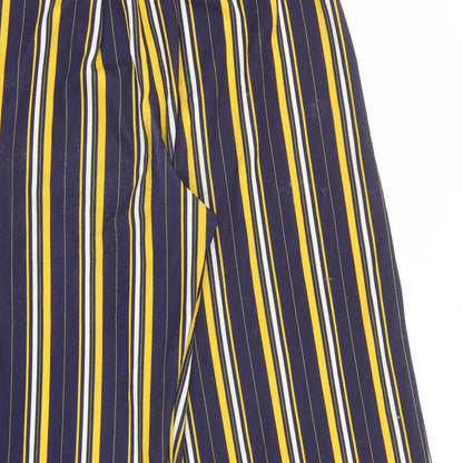 Cameo Rose Womens Multicoloured Striped Polyester Trousers Size 12 L20 in Regular Tie