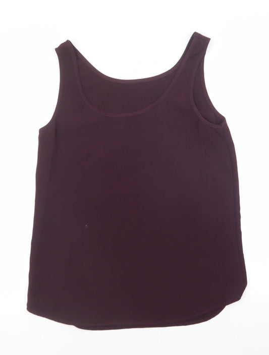 NEXT Womens Purple Nylon Basic Tank Size 6 Scoop Neck