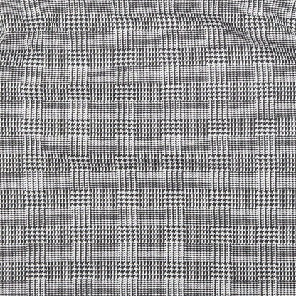 Marks & Spencer Womens Black Geometric Polyester Basic T-Shirt Size 12 Boat Neck - black and white