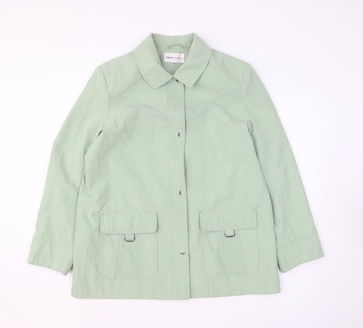 EWM Womens Green Jacket Size L Zip