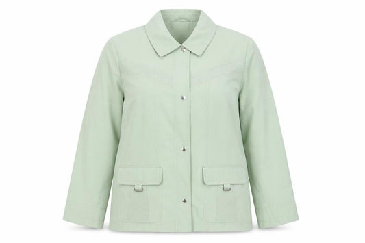 EWM Womens Green Jacket Size L Zip