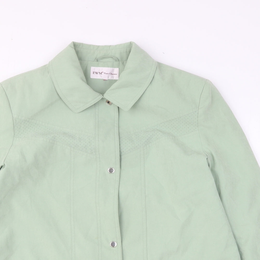 EWM Womens Green Jacket Size L Zip