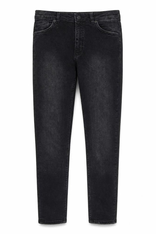 Womens Black Cotton Skinny Jeans Size 30 in L29 in Regular Zip