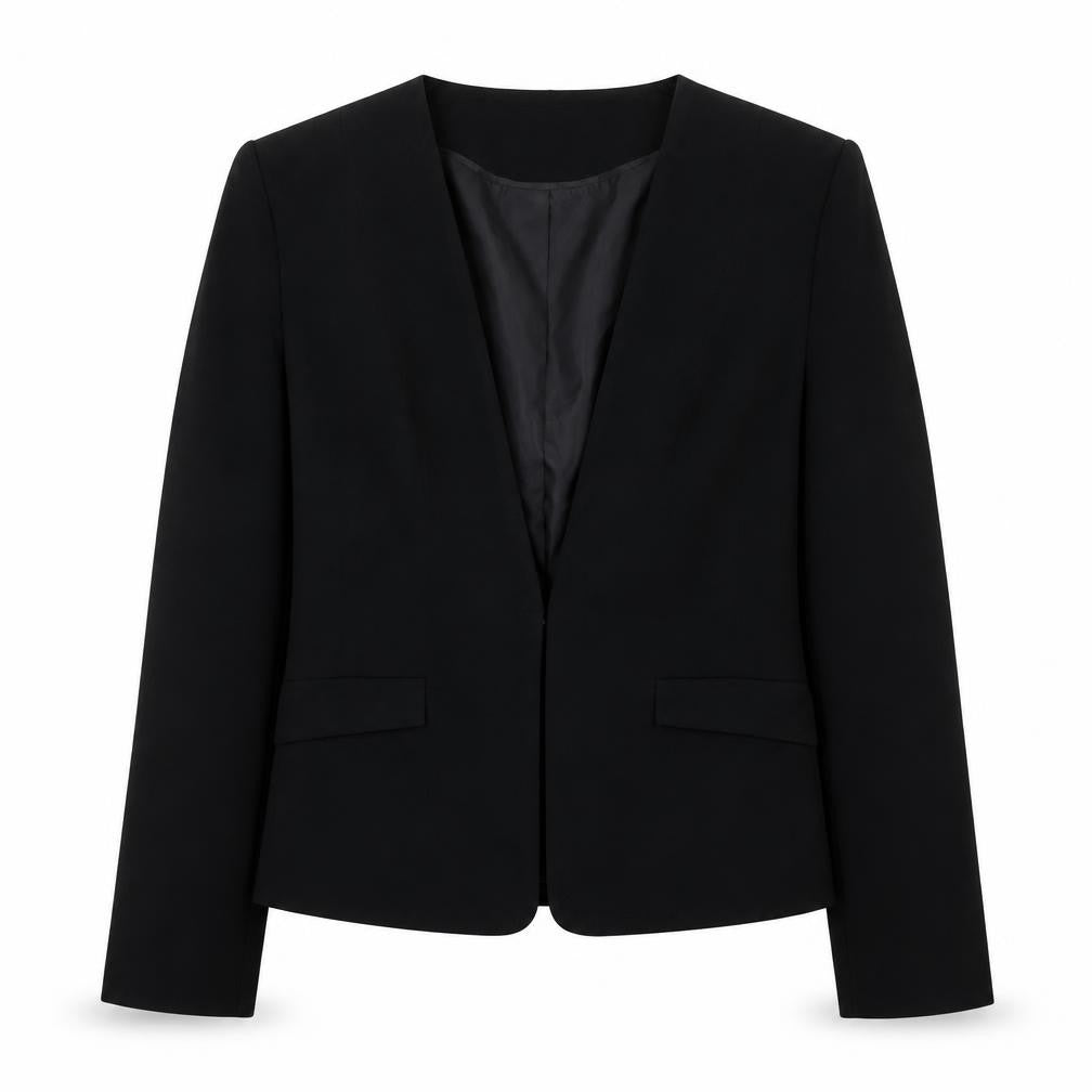 Divided by H&M Womens Black Jacket Blazer Size 8 Buckle