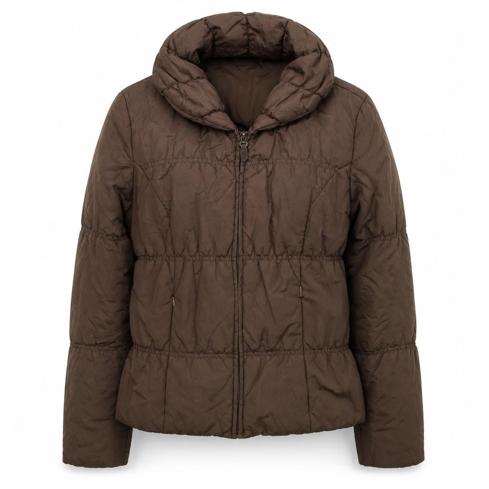 Kaliko Womens Brown Puffer Jacket Jacket Size 8 Zip