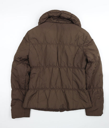 Kaliko Womens Brown Puffer Jacket Jacket Size 8 Zip