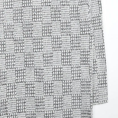 Marks & Spencer Womens White Geometric Kimono Coatigan Size 12