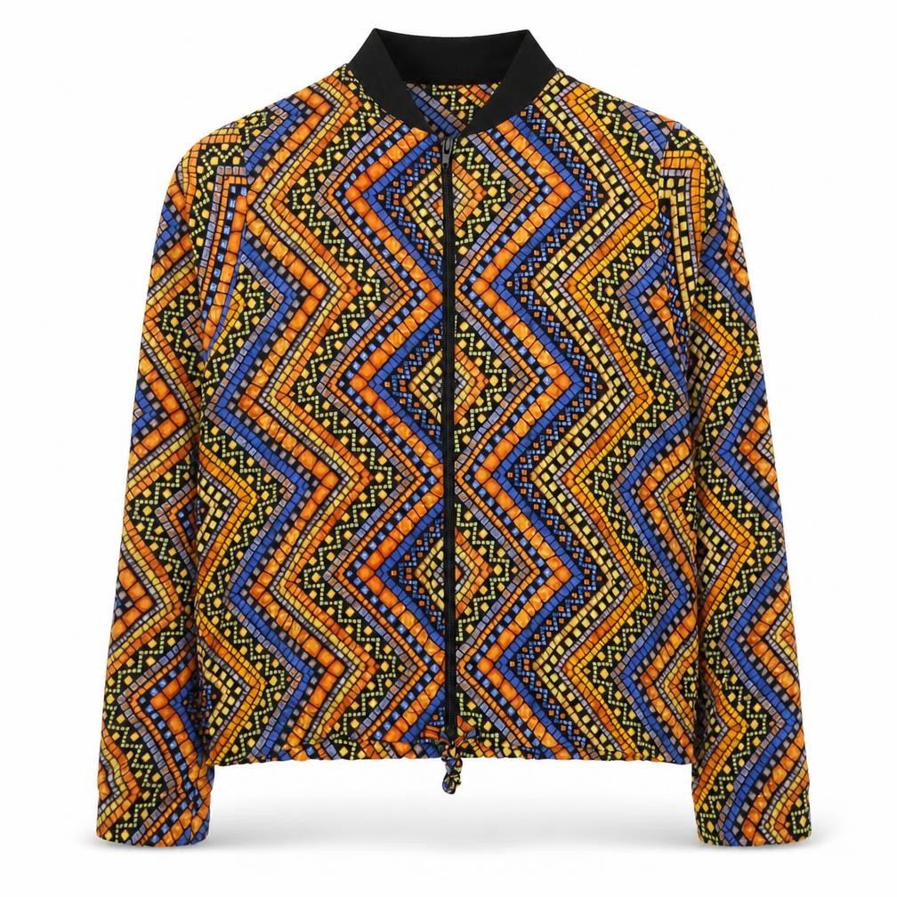 Innocent Womens Multicoloured Geometric Jacket Size 12 Zip