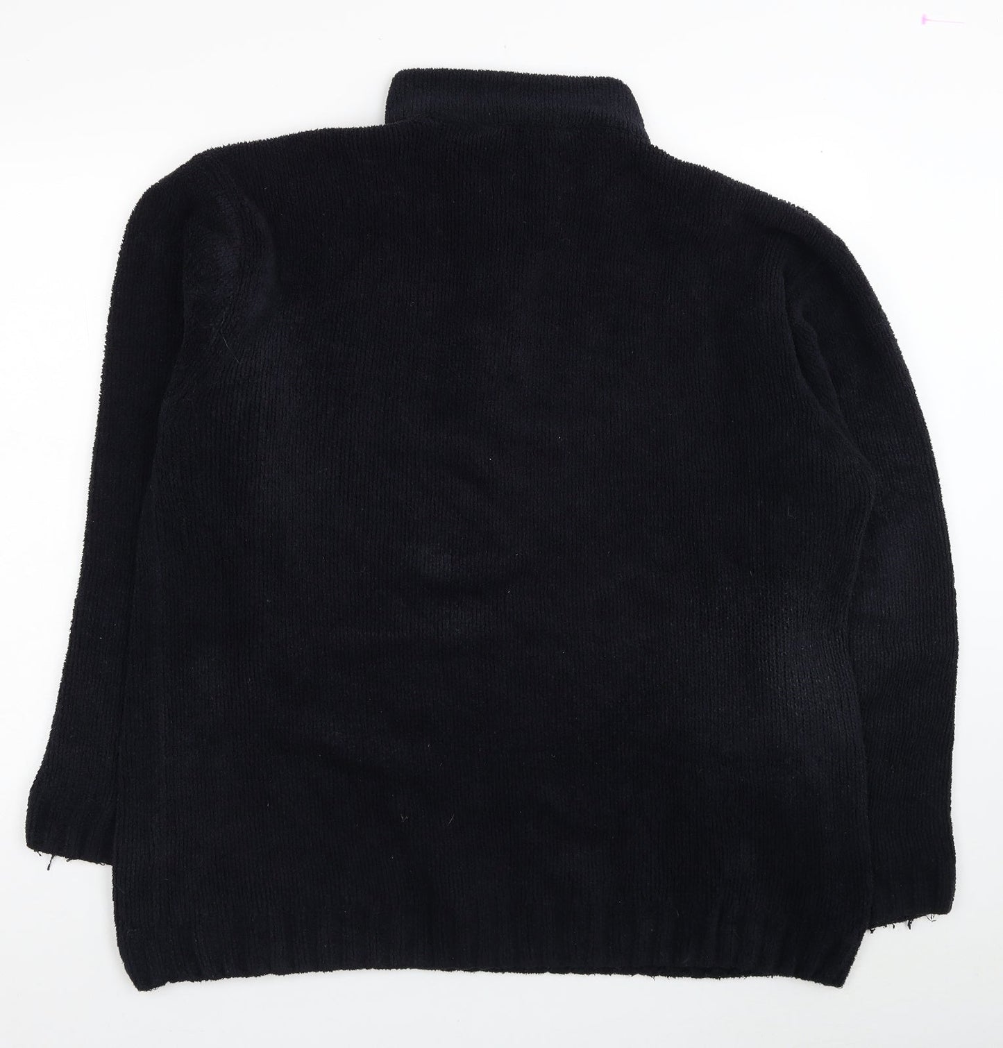 Cutting Edge Womens Black Polyester Pullover Sweatshirt Size XL Pullover
