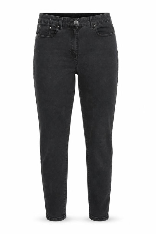 Marks & Spencer Womens Black Cotton Skinny Jeans Size 12 L24 in Regular Button