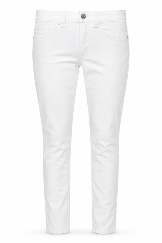Marks & Spencer Womens White Cotton Skinny Jeans Size 8 L29 in Regular Button