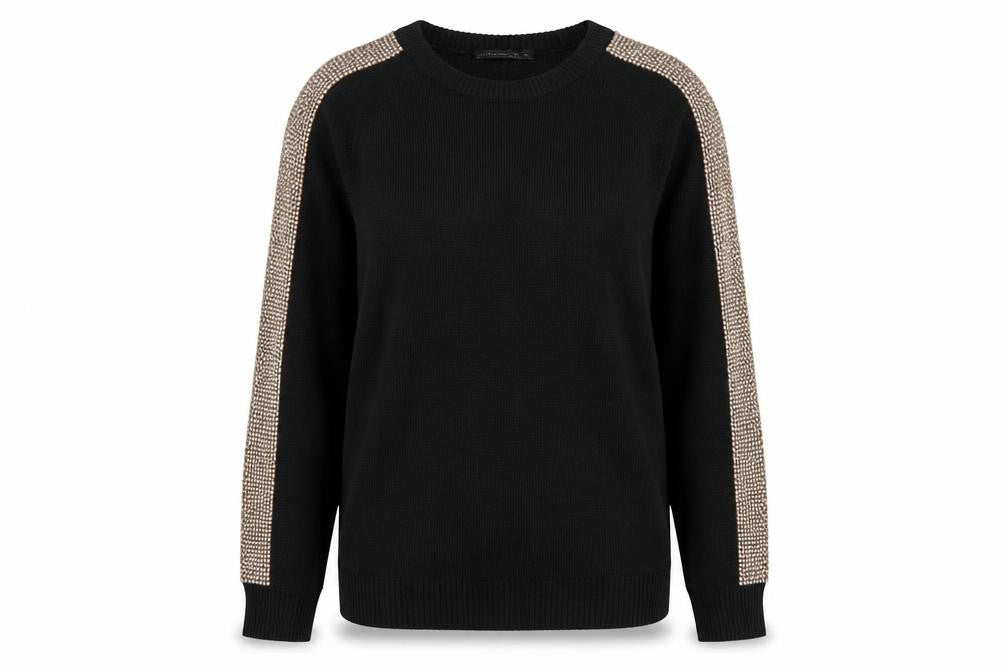 Atmosphere Womens Black Round Neck Acrylic Pullover Jumper Size 14