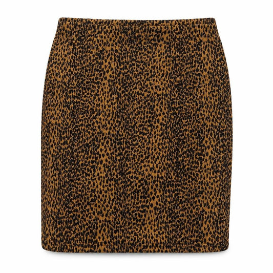 Papaya Womens Orange Animal Print Polyester Straight & Pencil Skirt Size 10 - Leopard Print