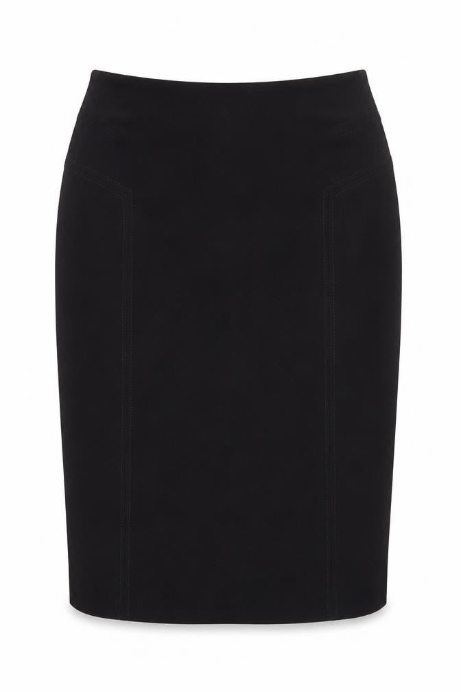 EWM Womens Black Polyester Straight & Pencil Skirt Size 12 Zip