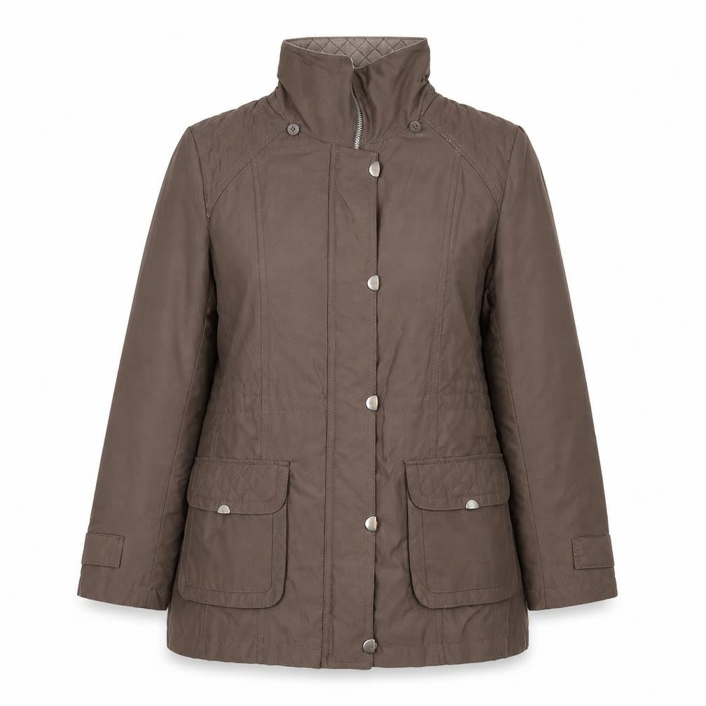 Bonmarché Womens Brown Rain Coat Coat Size M Zip