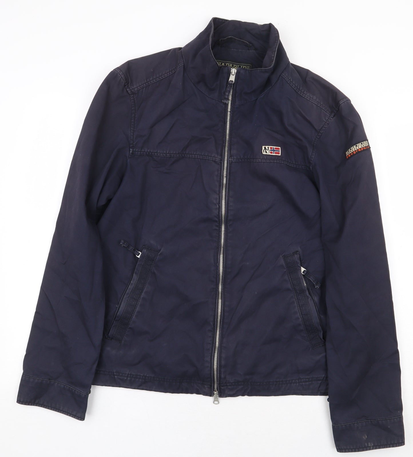 Napapijri Mens Blue Jacket Size L Zip